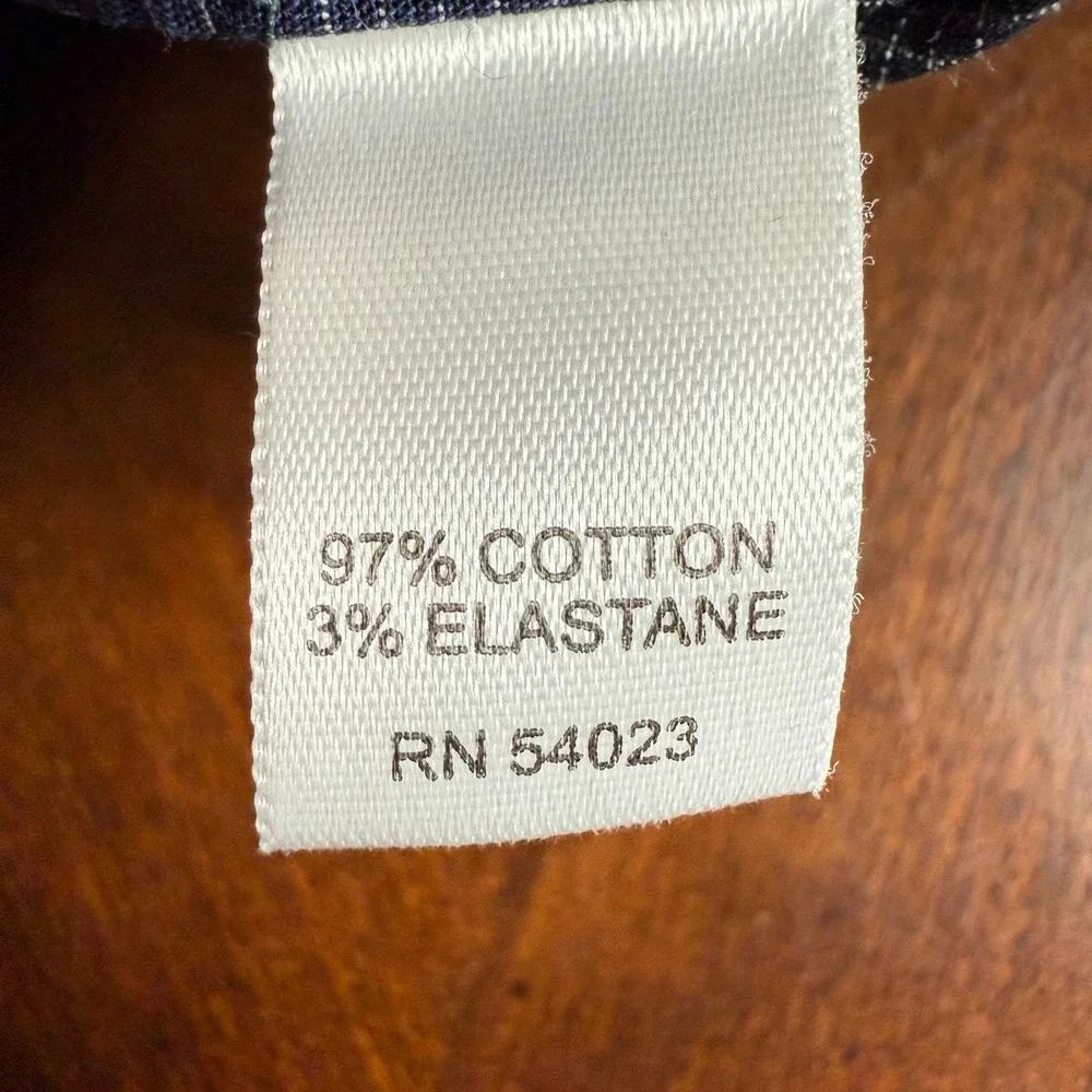 Banana Republic Men's Plaid Button Down‎ Shirt Small 14-14.5 Stretch